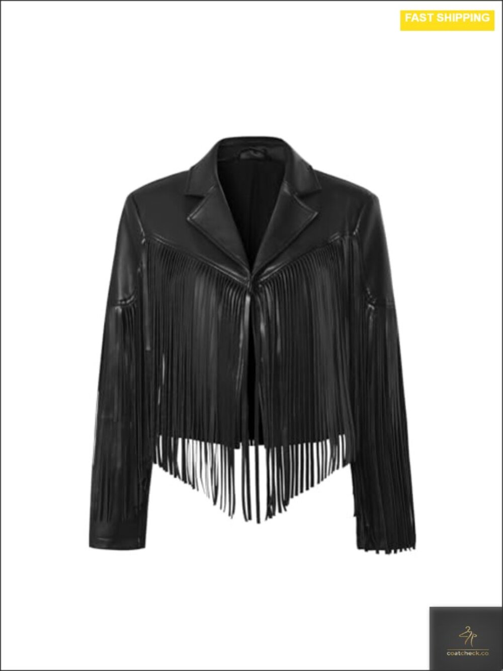 Faux Leather Fringe Moto Jacket Women Western Cowgirl Crop Tassel Concert Outfit